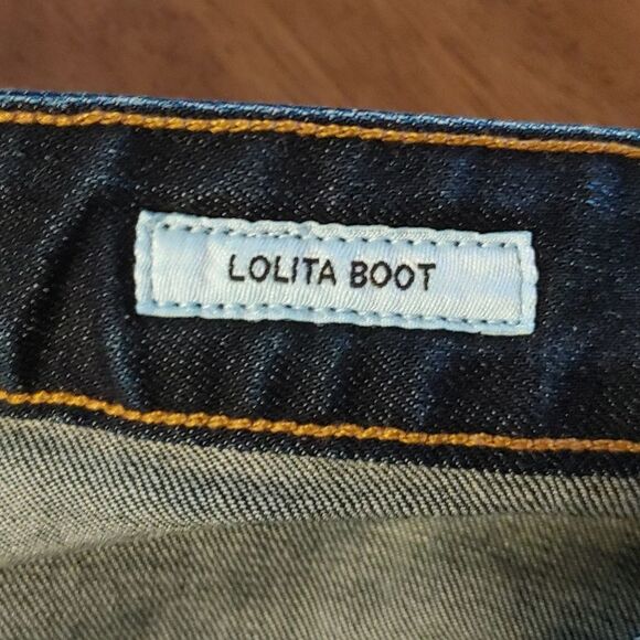 Lucky Brand Lolita Boot White Oak Cone Denim Jeans Sz 2 - Picture 9 of 12